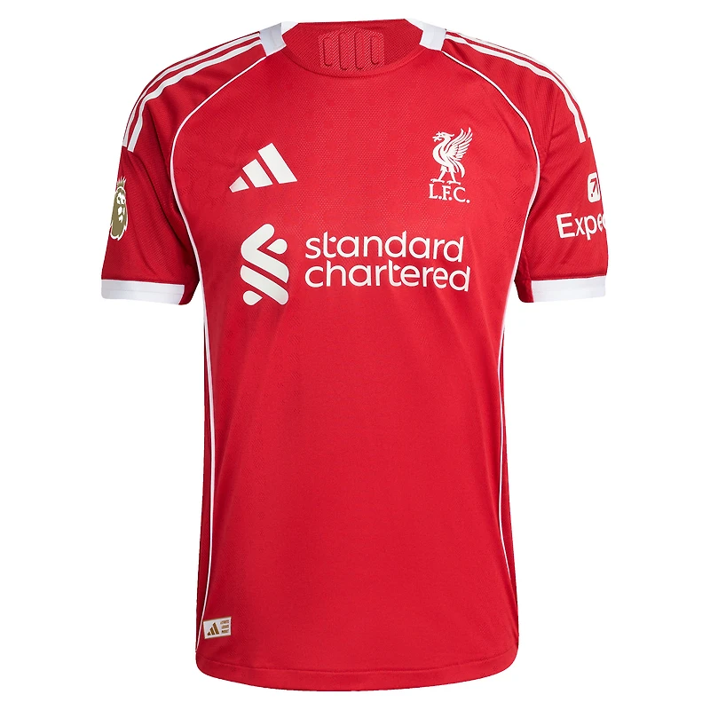 Men's adidas Virgil van Dijk Red Liverpool 2025/26 Home Authentic Jersey