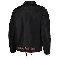 Men's Black Liverpool Coaches Full-Snap Jacket