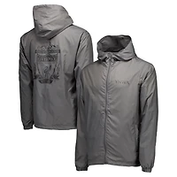 Veste coupe-vent zippée à capuche grise pour homme Liverpool Home Match