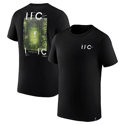 T-shirt Nike noir avec photo Liverpool pour homme