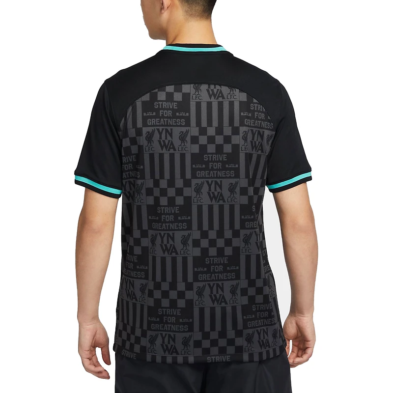 Maillot Nike noir Liverpool x LeBron James Collection 2023/24 Stadium Replica pour homme