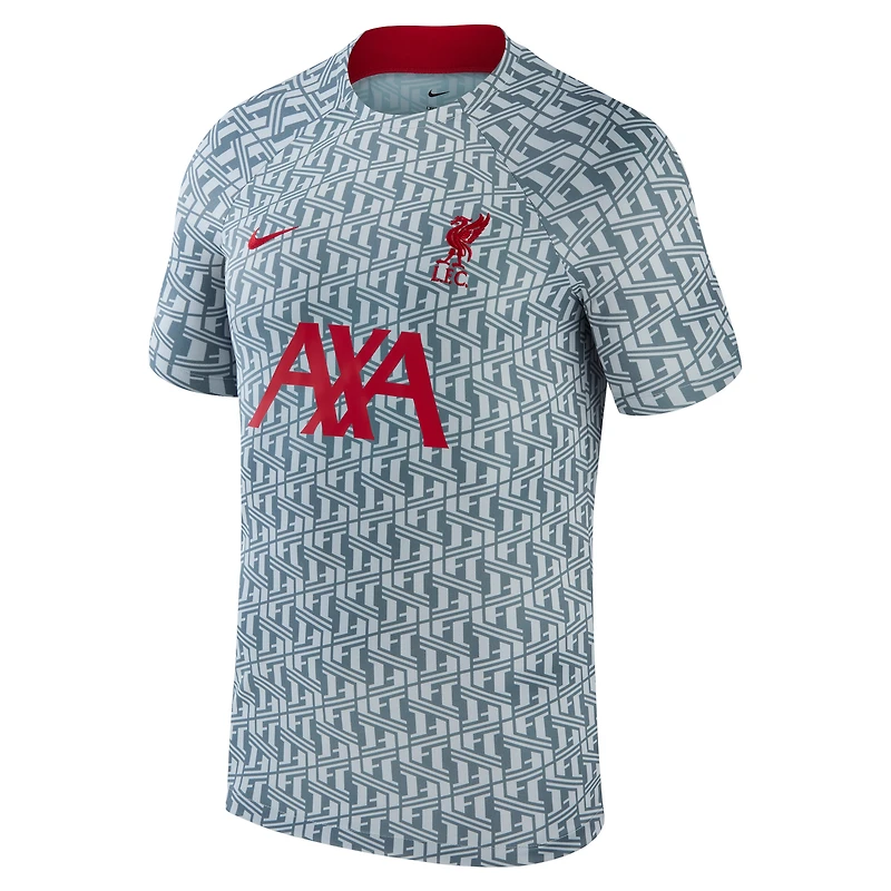 Haut Performance d'Avant-Match Liverpool 2023/24 Homme Nike Gris