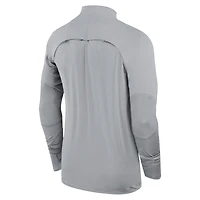 Men's Nike Gray Liverpool 2023/24 Strike Drill Raglan Quarter-Zip Top