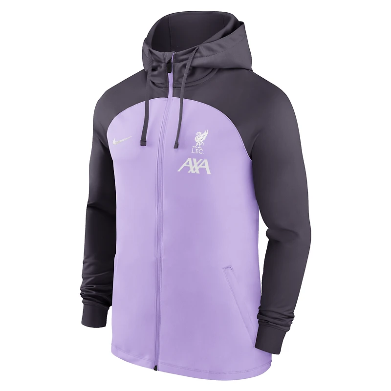 Men's Nike Purple Liverpool 2023 Strike Raglan Full-Zip Track Jacket