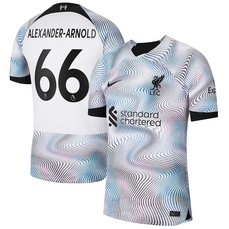 Maillot Homme Nike Trent Alexander-Arnold Blanc Liverpool 2022/23 Away Breathe Stadium Replica Player