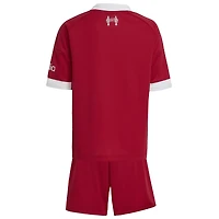 Mini-kit adidas rouge Liverpool 2025/26 pour tout-petit
