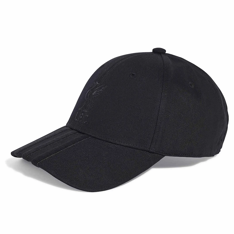 Casquette ajustable unisexe adidas noire Liverpool à trois bandes