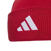Bonnet unisexe en tricot à revers rouge adidas Liverpool