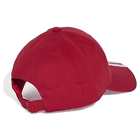Unisex adidas Red Liverpool Three-Stripe Dad Adjustable Hat