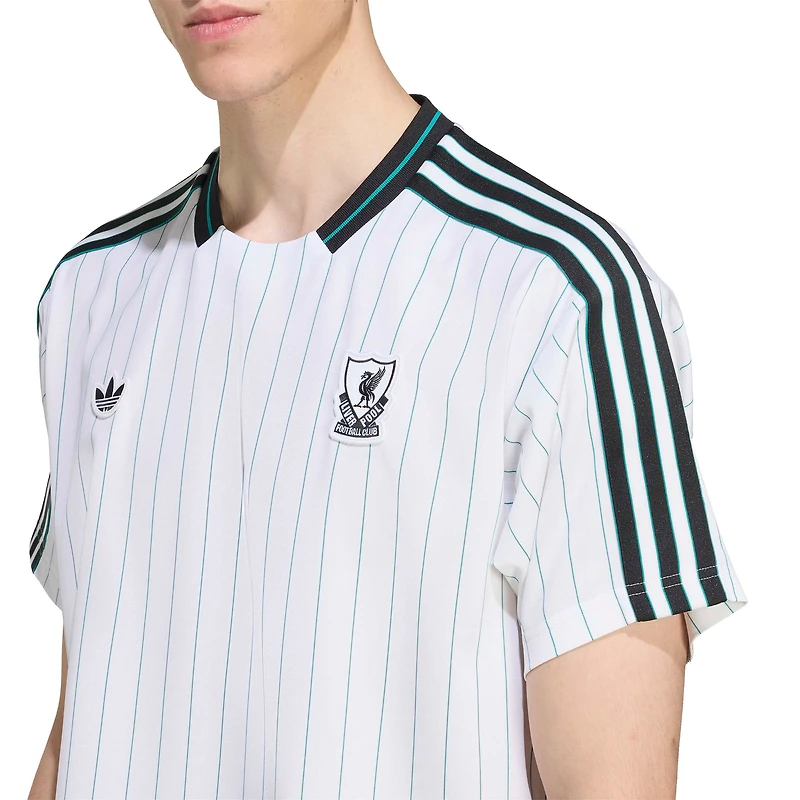 Maillot unisexe adidas blanc Liverpool Terrace Icons