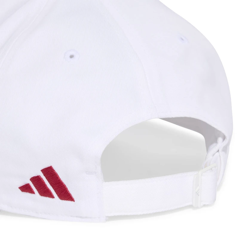 Casquette ajustable unisexe adidas blanche Liverpool à trois bandes