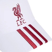 Casquette ajustable unisexe adidas blanche Liverpool à trois bandes