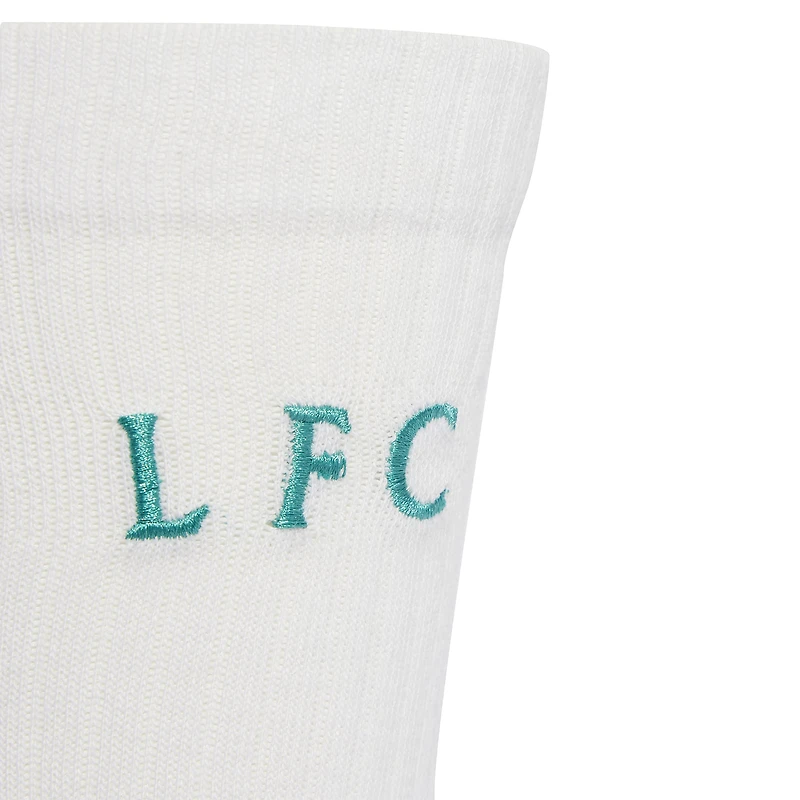 Unisex adidas White Liverpool Two-Pack Crew Socks Set