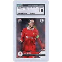 Virgil van Dijk Liverpool 2024-25 Topps maintenant 50e apparition en UEFA Champions League #75 CGC Authenticated Card
