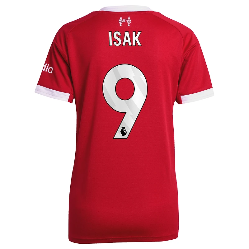 Maillot réplique rouge pour femme adidas Alexander Isak Liverpool 2025/26 Domicile