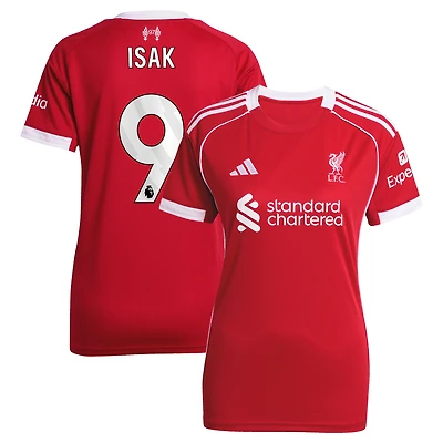 Women's adidas Alexander Isak Red Liverpool 2025/26 Home Replica Player Jersey