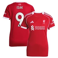 Women's adidas Alexander Isak Red Liverpool 2025/26 Home Replica Player Jersey