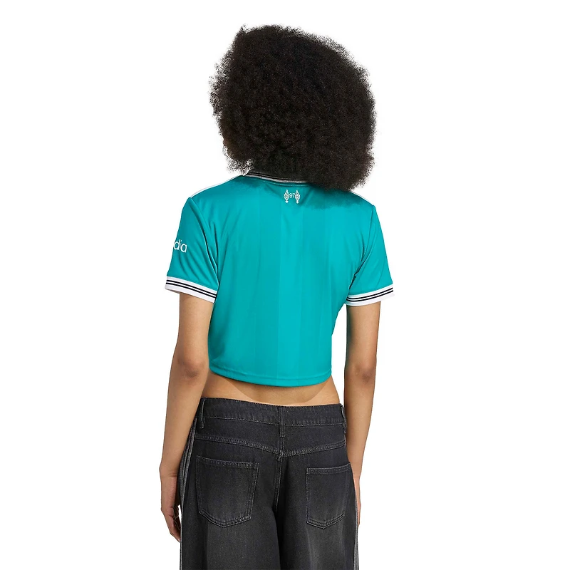 Maillot court adidas vert Liverpool 2025/26 pour femme