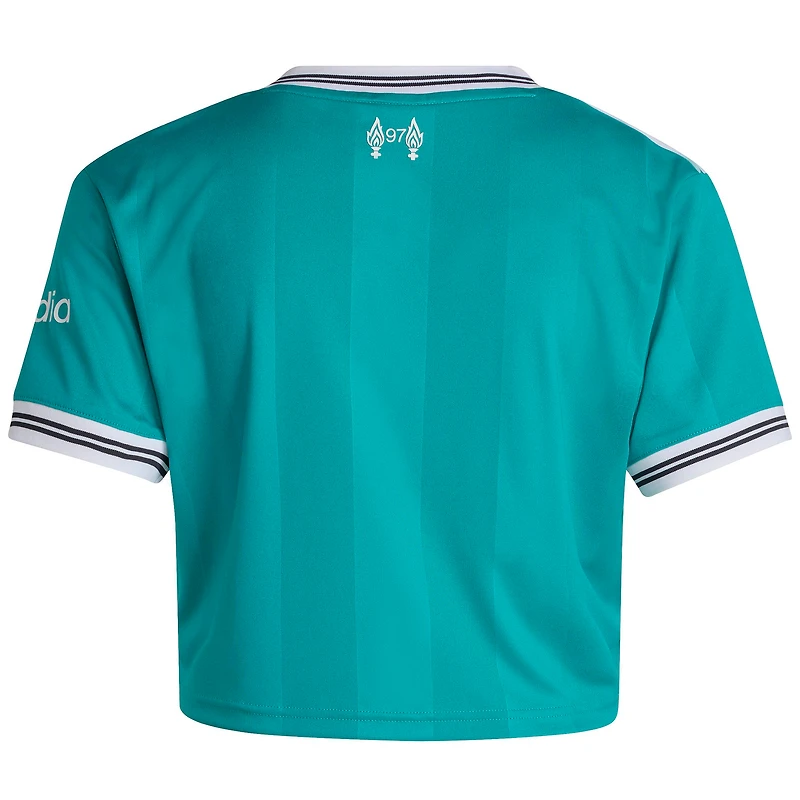 Maillot court adidas vert Liverpool 2025/26 pour femme