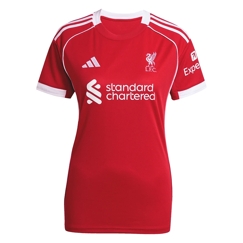 Women's adidas Mohamed Salah Red Liverpool 2025/26 Home Replica Jersey