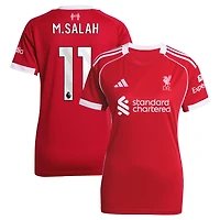 Women's adidas Mohamed Salah Red Liverpool 2025/26 Home Replica Jersey