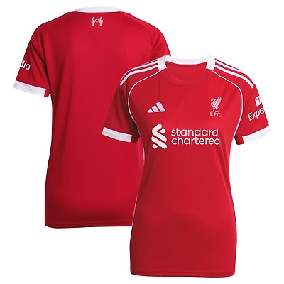 Women's adidas  Red Liverpool 2025/26 Home Replica Jersey