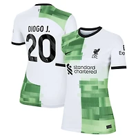 Maillot Nike Diogo Jota pour femme, réplique de joueur extérieur Liverpool 2023/24, blanc
