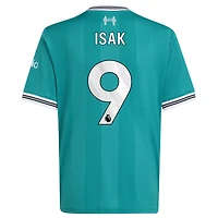 Youth adidas Alexander Isak Green Liverpool 2025/26 Third Replica Player Jersey