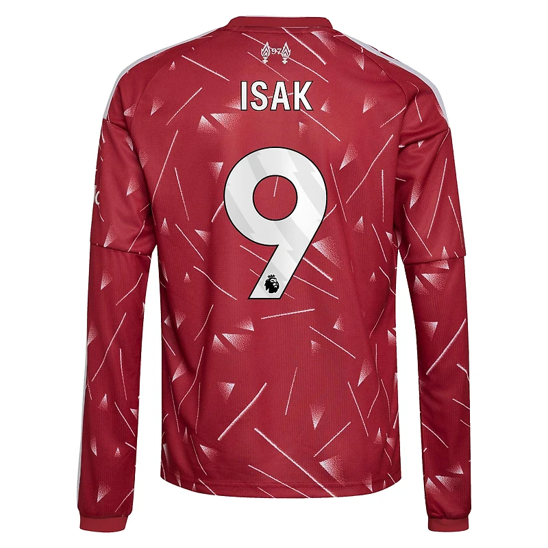 Maillot domicile réplique manches longues rouge Alexander Isak Liverpool 2026/27 pour enfant adidas