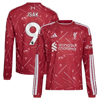 Youth adidas Alexander Isak Red Liverpool 2026/27 Home Replica Long Sleeve Jersey