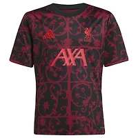 Haut adidas noir AEROREADY d'avant-match Liverpool 2025/26 pour jeunes
