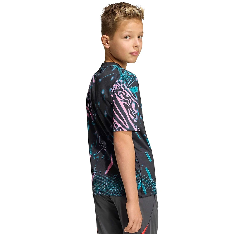 Youth adidas Black Liverpool 2025/26 Pre-Match Training Jersey