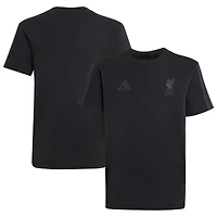 Youth adidas Black Liverpool Club T-Shirt