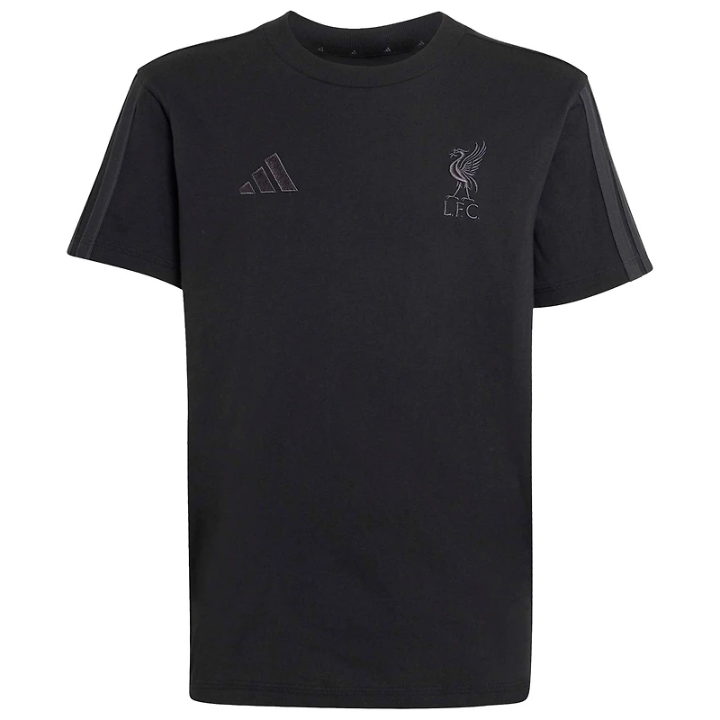 Youth adidas Black Liverpool Club T-Shirt