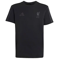 Youth adidas Black Liverpool Club T-Shirt