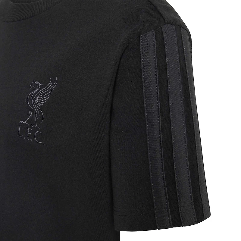 Youth adidas Black Liverpool Club T-Shirt