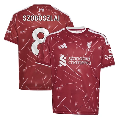 Youth adidas Dominik Szoboszlai Red Liverpool 2026/27 Home Replica Jersey