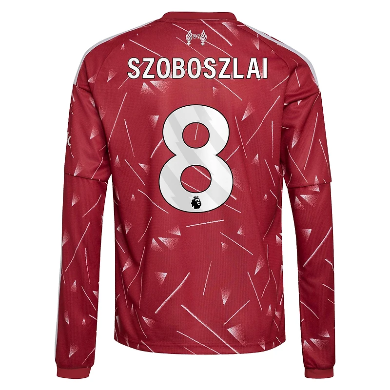 Youth adidas Dominik Szoboszlai Red Liverpool 2026/27 Home Replica Long Sleeve Jersey