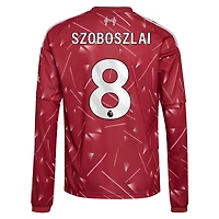 Youth adidas Dominik Szoboszlai Red Liverpool 2026/27 Home Replica Long Sleeve Jersey