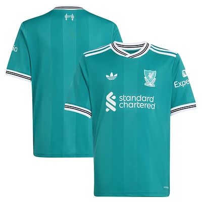 Youth adidas  Green Liverpool 2025/26 Third Replica Jersey
