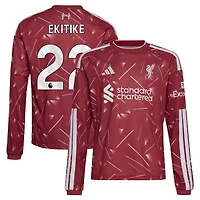 Maillot domicile réplique manches longues adidas Hugo Ekitike rouge Liverpool 2026/27 pour jeunes
