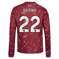 Maillot domicile réplique manches longues adidas Hugo Ekitike rouge Liverpool 2026/27 pour jeunes