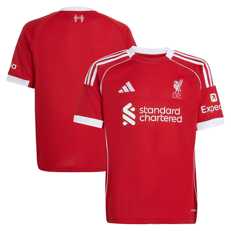 Youth adidas  Red Liverpool 2025/26 Home Replica Jersey