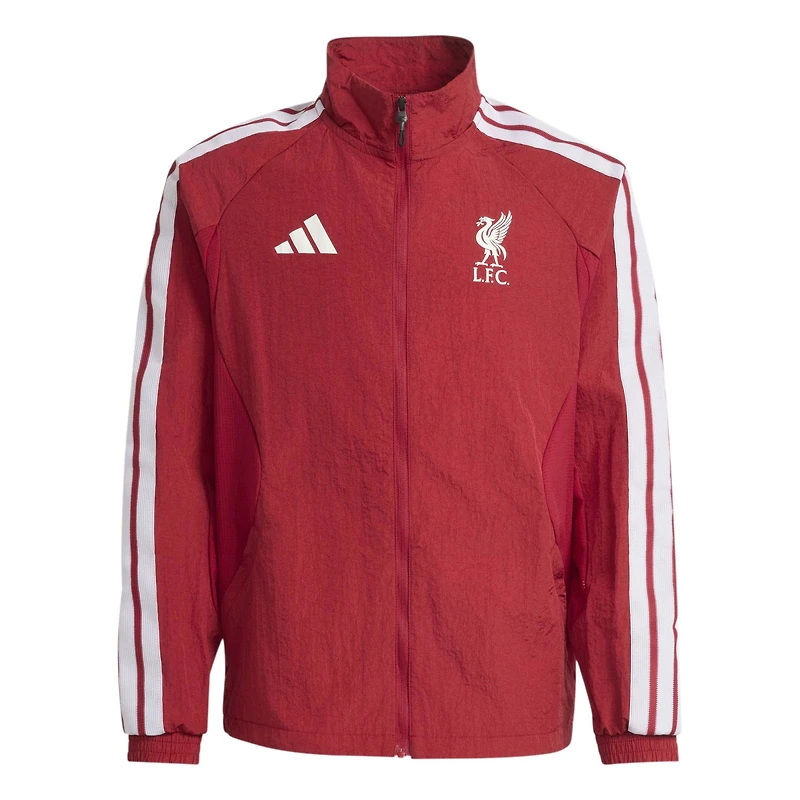 Youth adidas  Red Liverpool 2026 Full-Zip Anthem Jacket