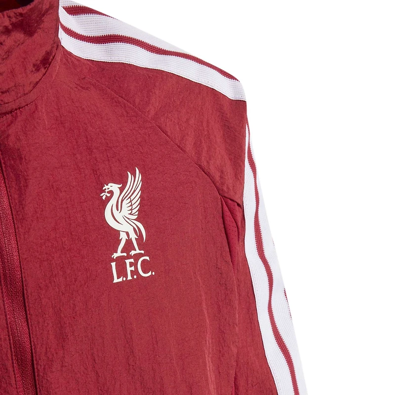 Youth adidas  Red Liverpool 2026 Full-Zip Anthem Jacket