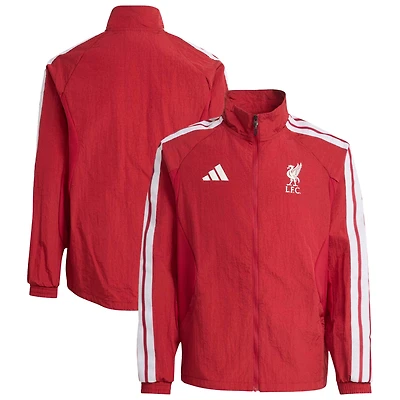 Youth adidas  Red Liverpool 2026 Full-Zip Anthem Jacket