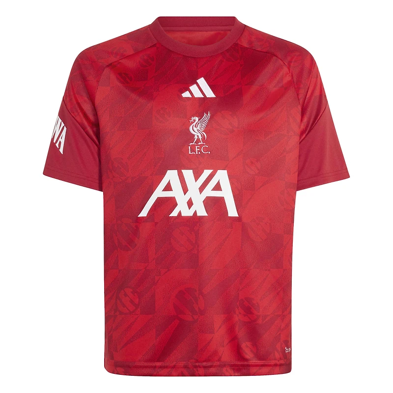 Youth adidas  Red Liverpool 2026 Home Pre-Match Top