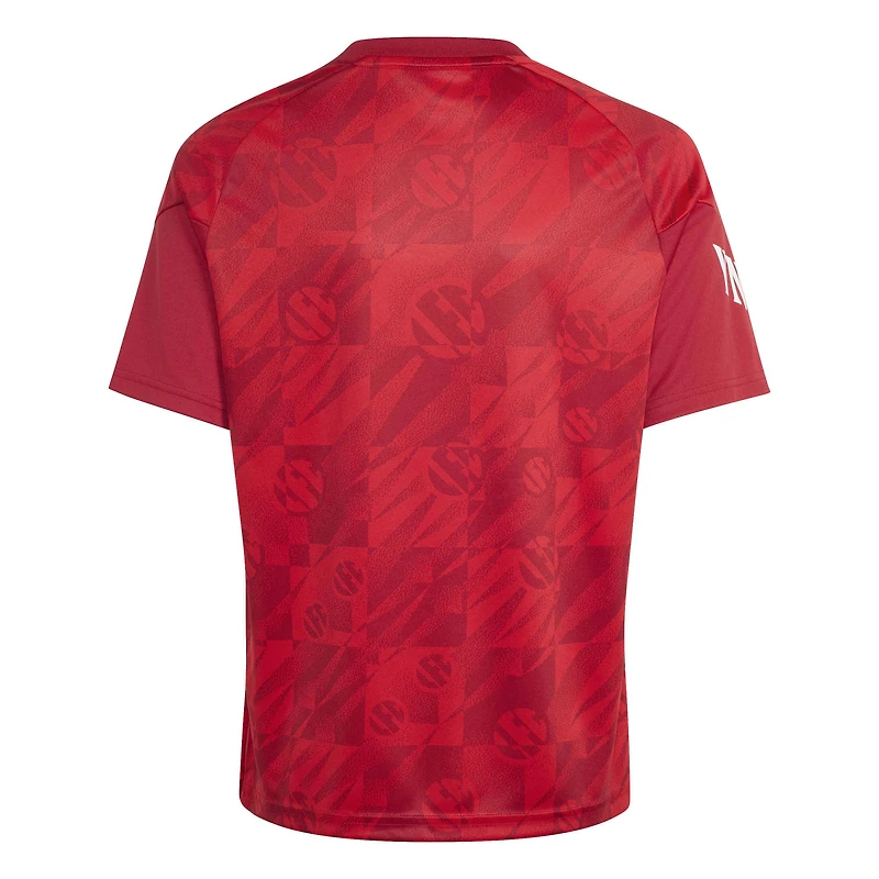Maillot domicile d'avant-match adidas rouge Liverpool 2026 pour jeunes