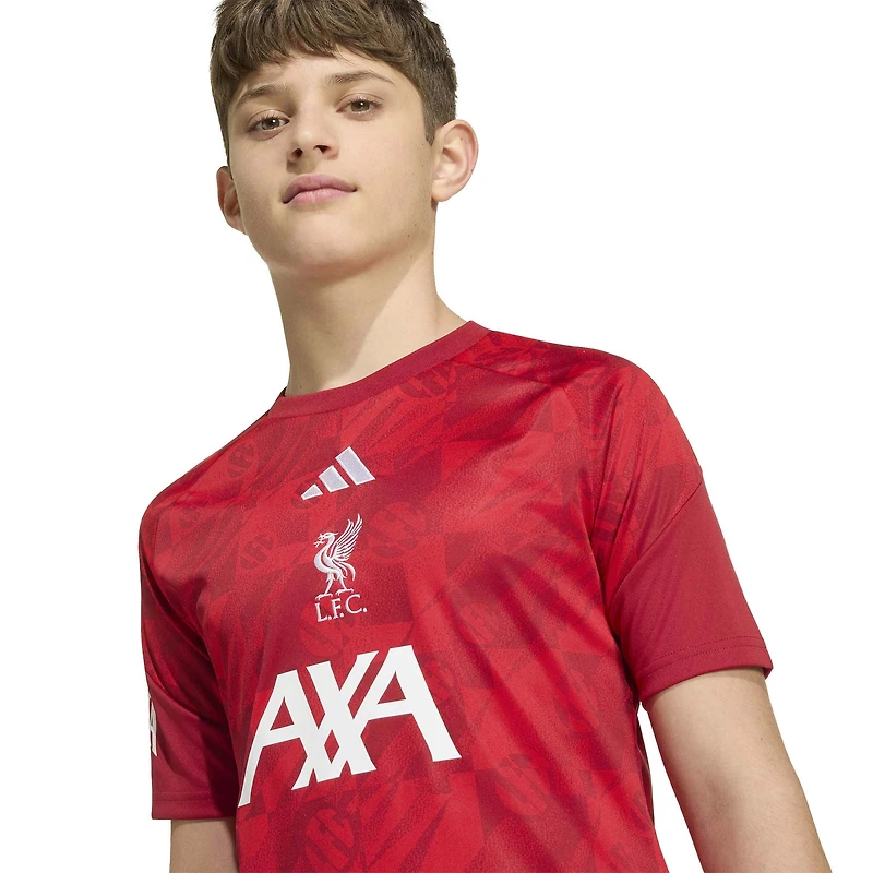 Youth adidas  Red Liverpool 2026 Home Pre-Match Top
