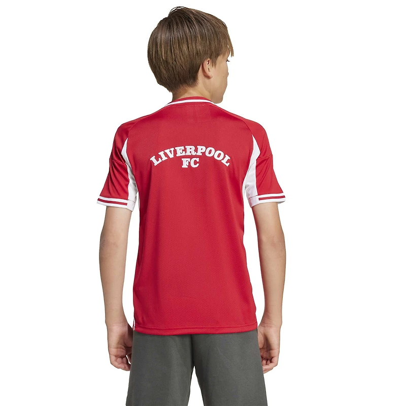 Youth adidas  Red Liverpool Full-Button Baseball Jersey
